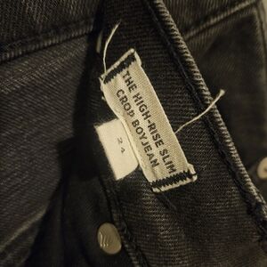 Madewell High-Rise Slim Crop Jeans - Charcoal 24